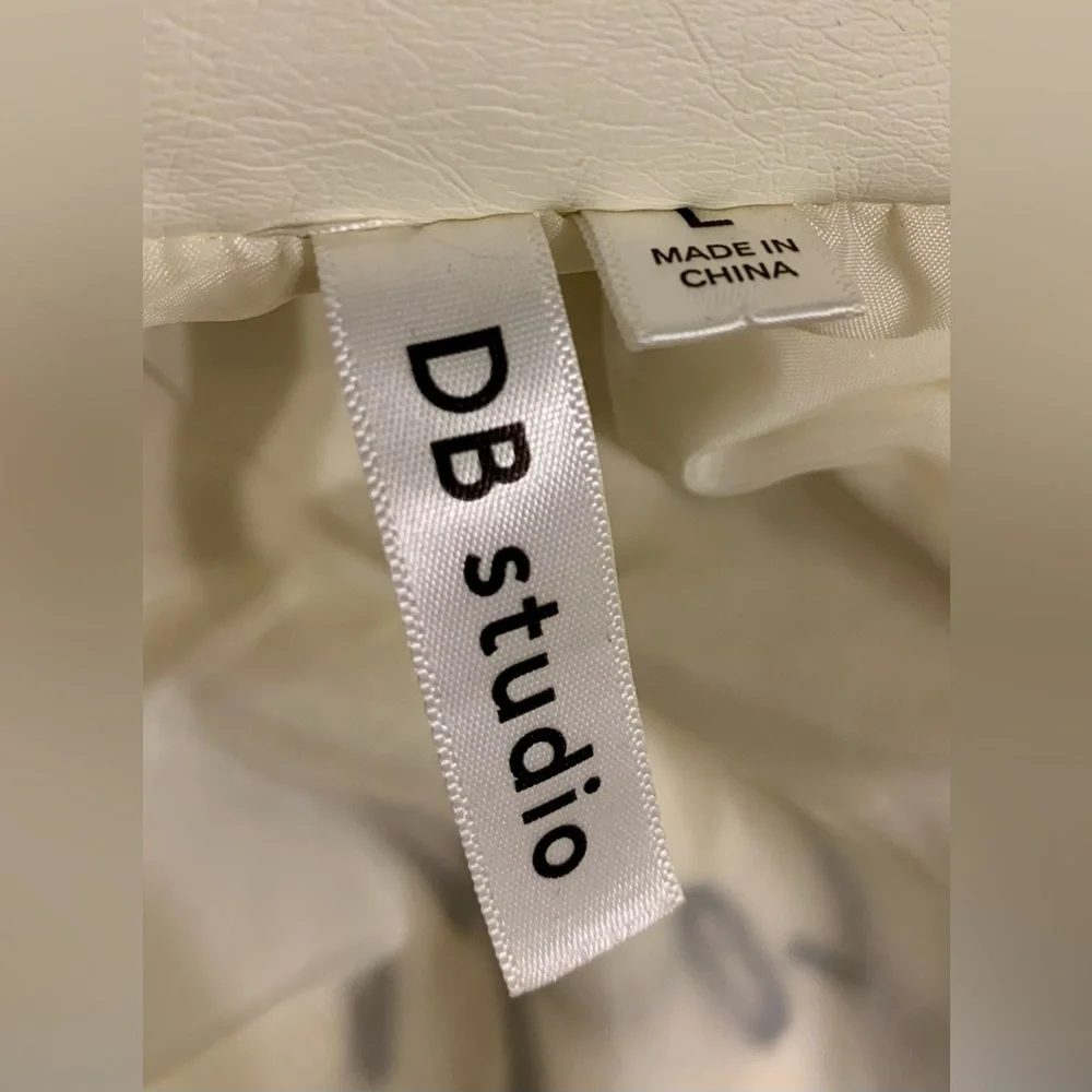 Faux leather wedding jacket coat bride to be happily ever after honeymoon gift - Picture 11 of 14